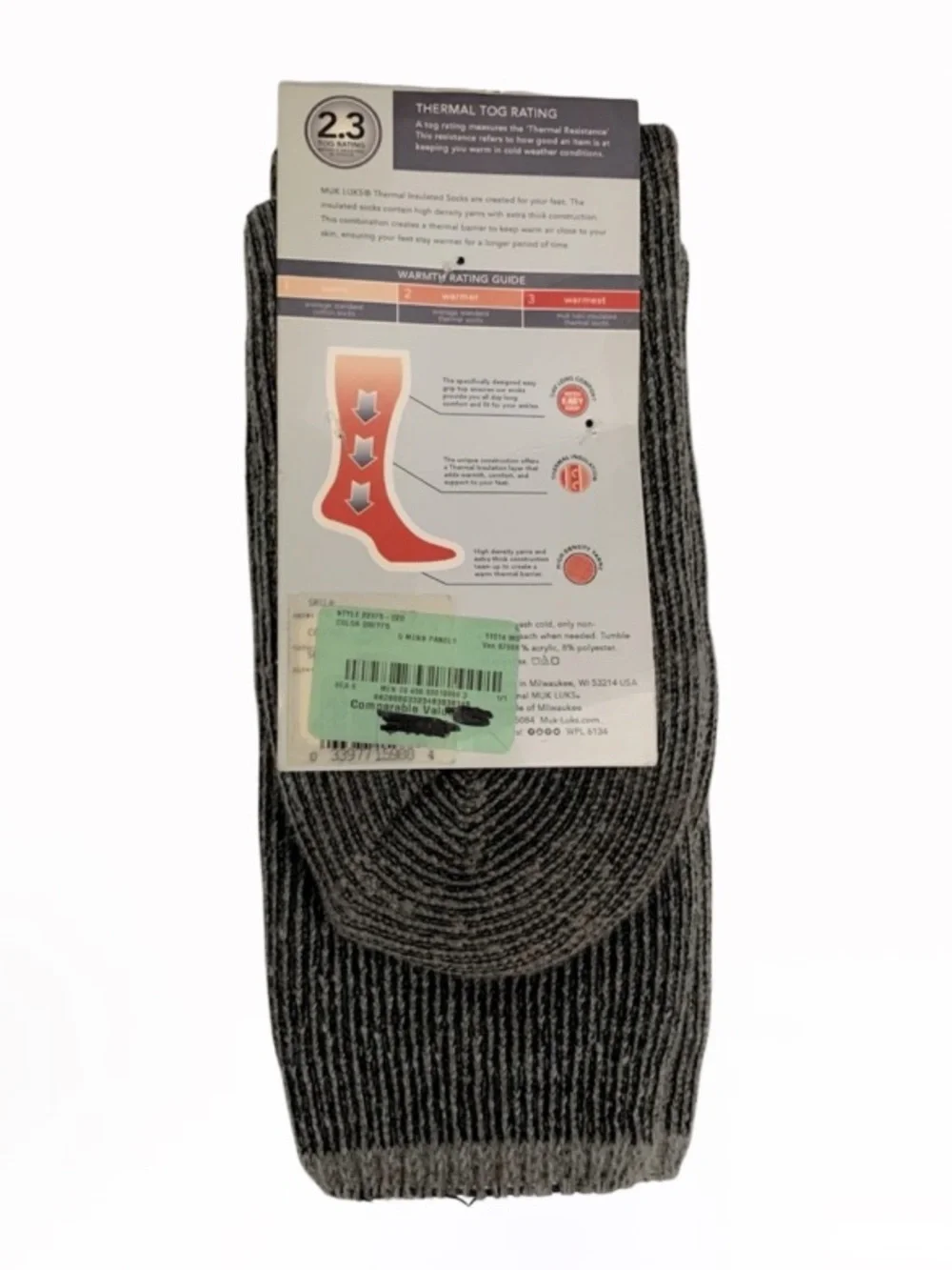Muk Luks Heat Retainers Thermal Insulated Socks